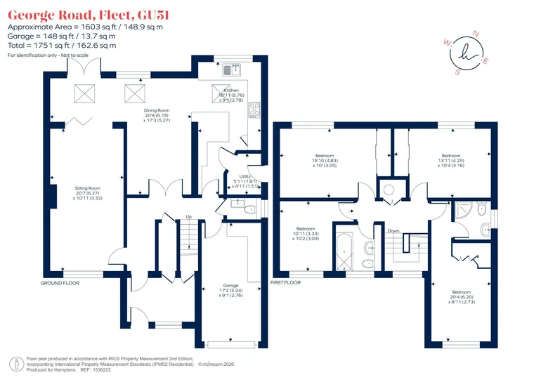 Floorplan 1 for George Road, Fleet, GU51