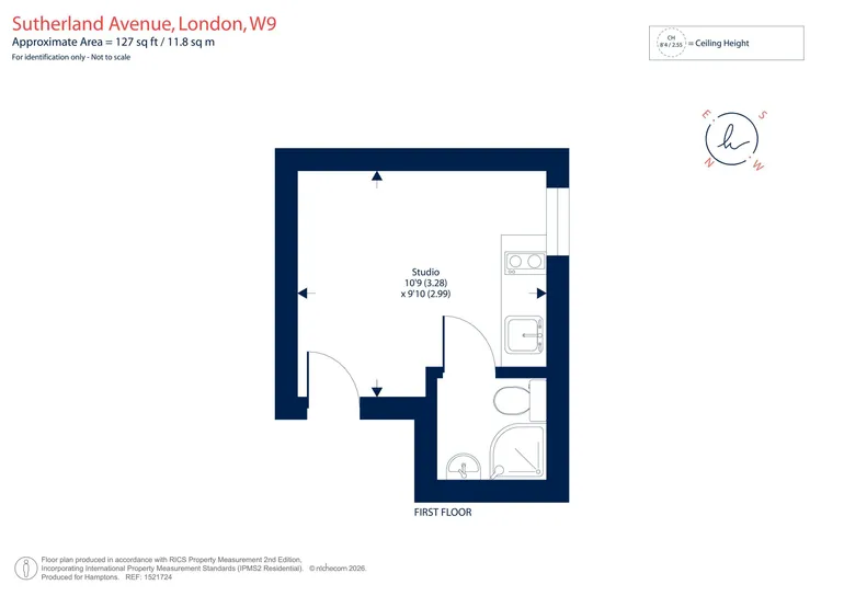Floorplan 1 for Sutherland Avenue London W9