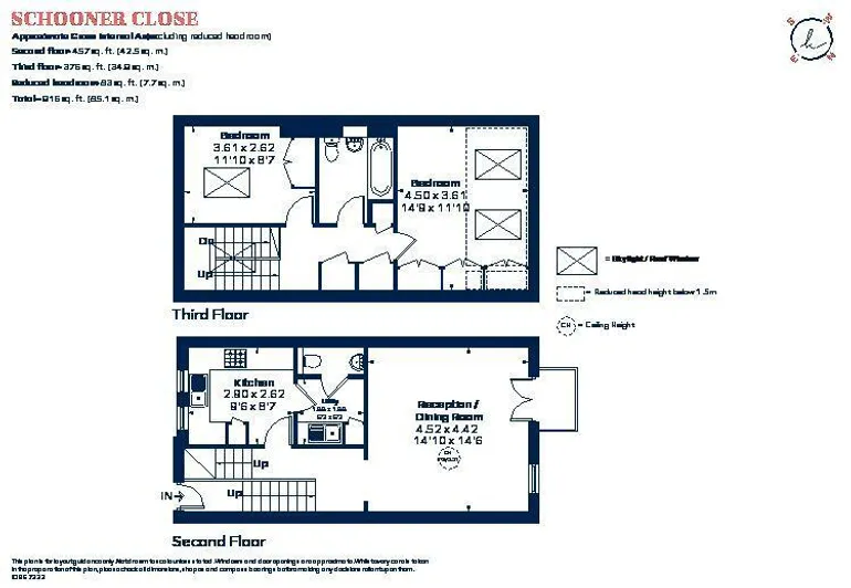 Floorplan 1 for Schooner Close, E14