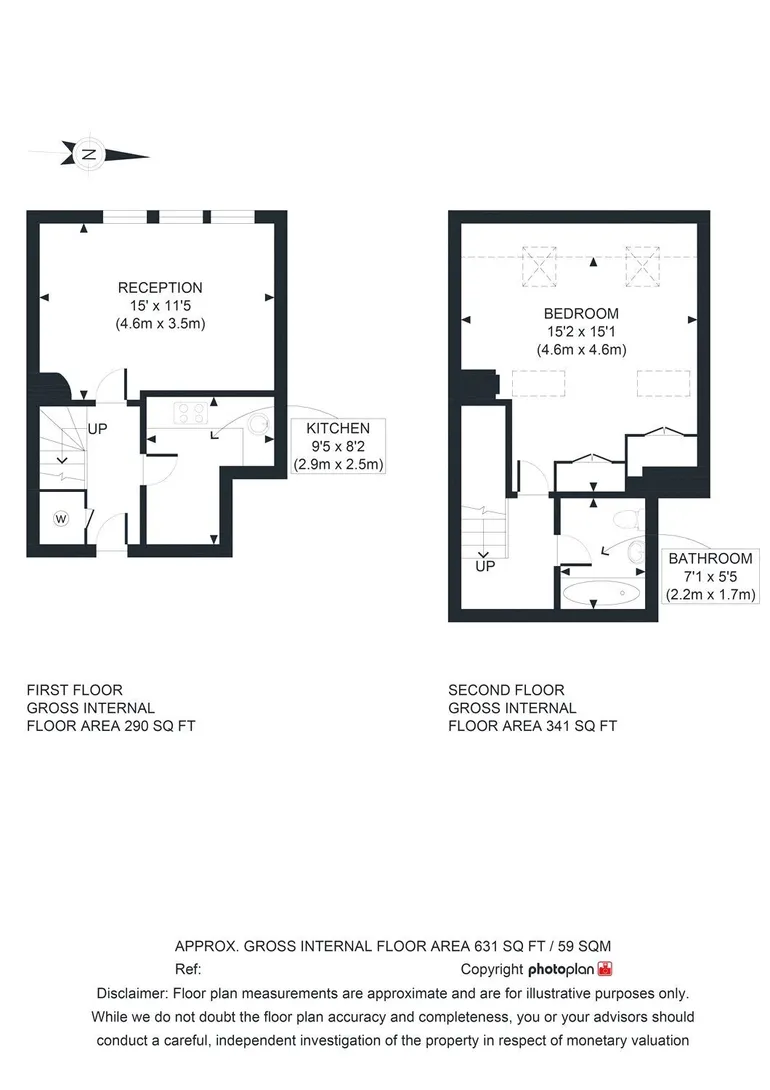 Floorplan 1 for Saltram Crescent London W9