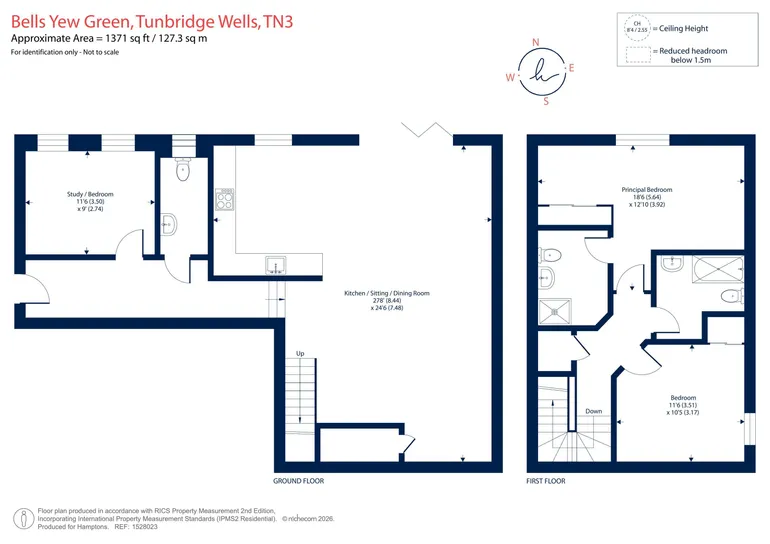 Floorplan 1 for Bells Yew Green, Tunbridge Wells, TN3