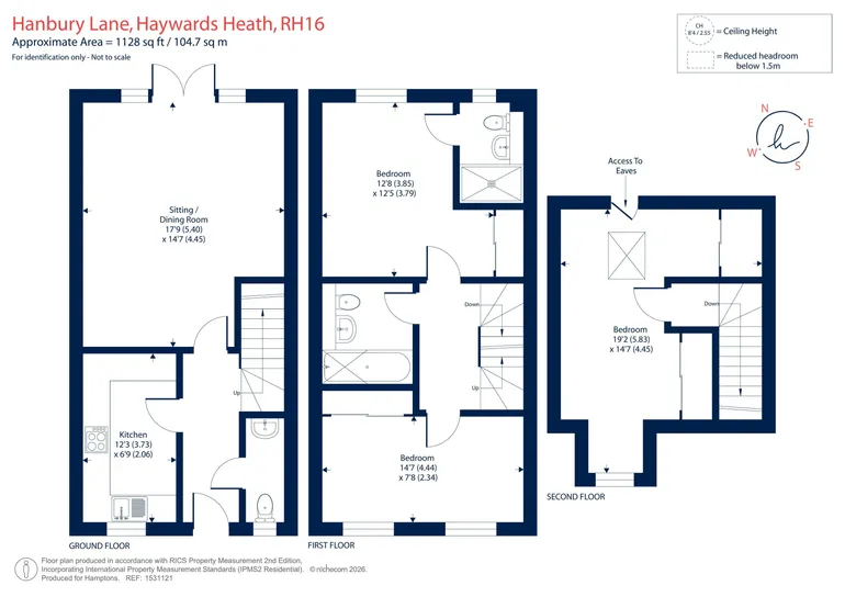 Floorplan 1 for Hanbury Lane, Haywards Heath, RH16