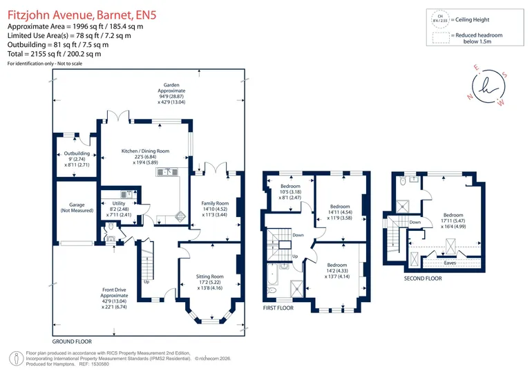 Floorplan 1 for Fitzjohn Avenue Barnet EN5