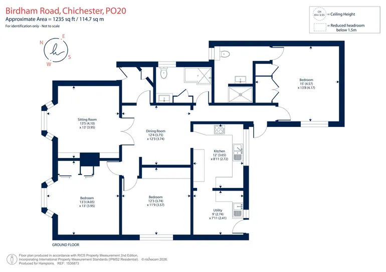 Floorplan 1 for Birdham Road, Chichester, PO20