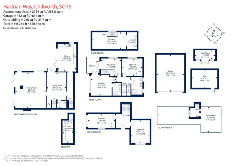 Floorplan 1 for 30 Hadrian Way, Chilworth, SO16