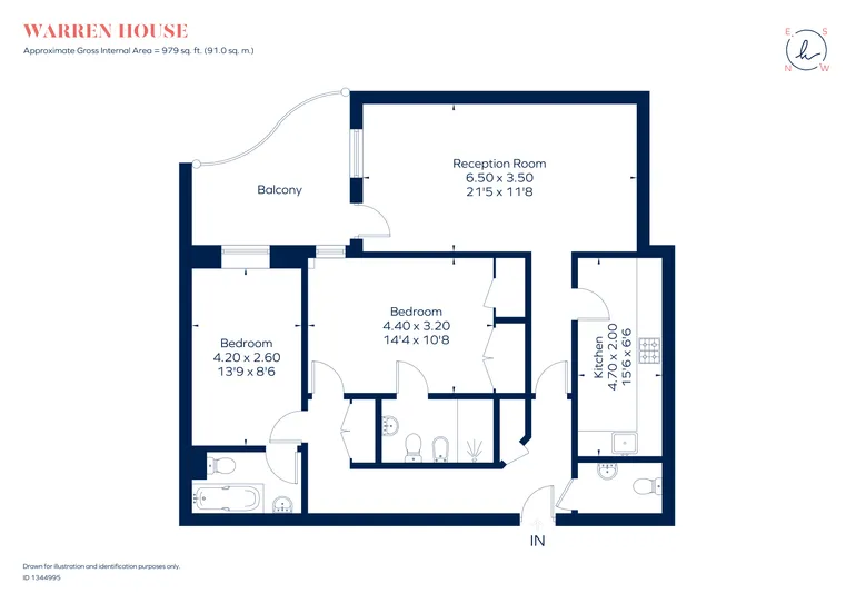 Floorplan 1 for Beckford Close Warwick Road W14