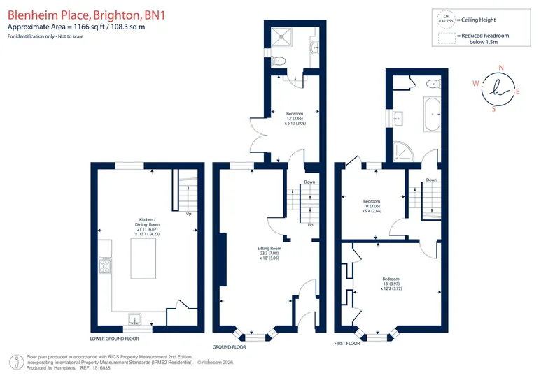 Floorplan 1 for Blenheim Place Brighton BN1