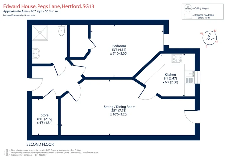 Floorplan 1 for Pegs Lane Hertford SG13