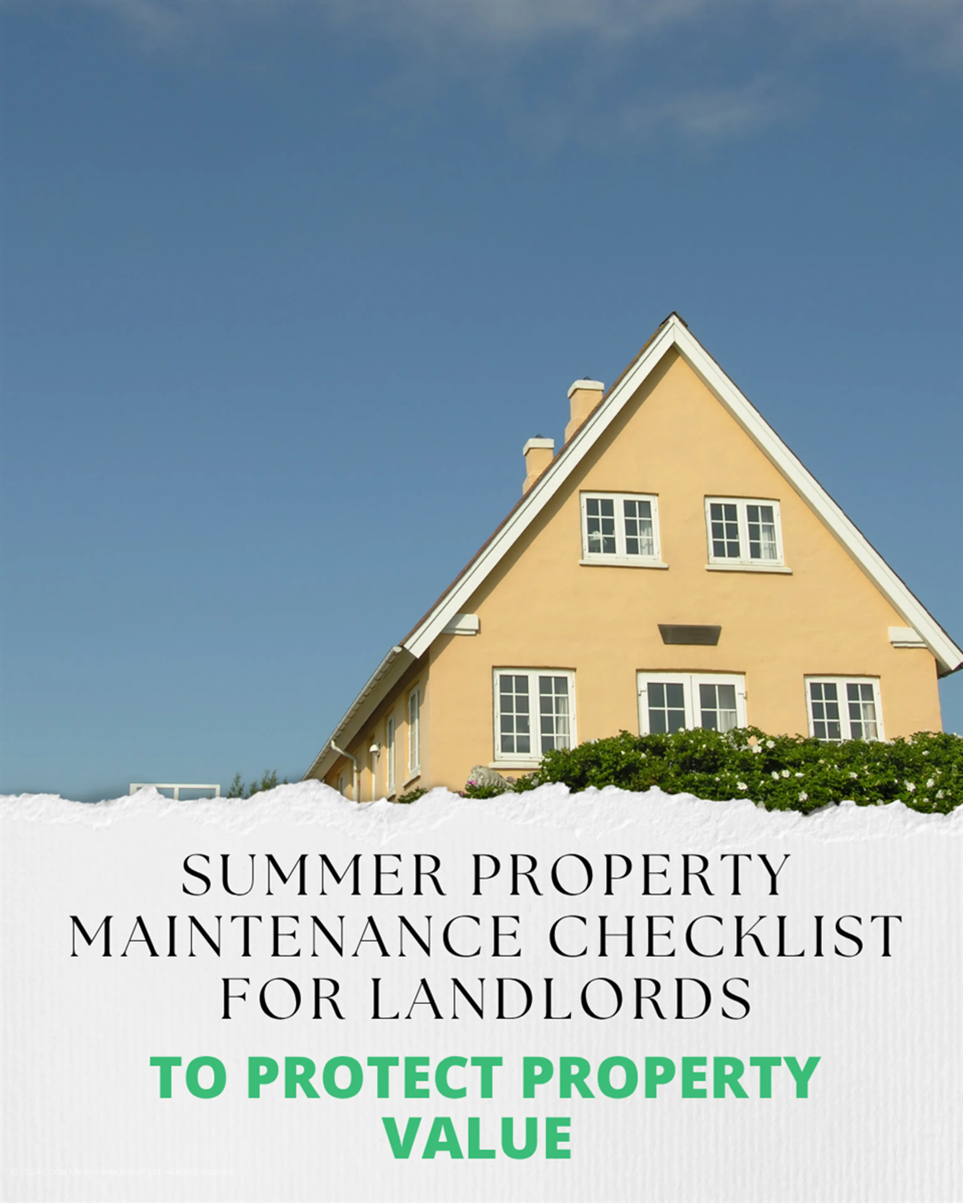 Summer property maintenance checklist for landlords in Stoke-on-Trent to protect property value