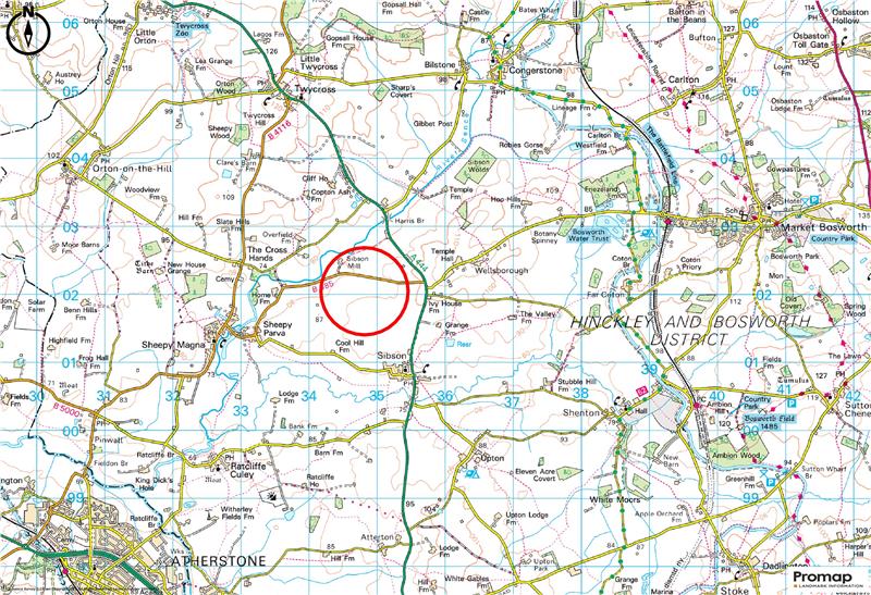 property for sale in Arable Land At Sibson, Wellsborough Road, Sibson, CV13 6LR Guide price £