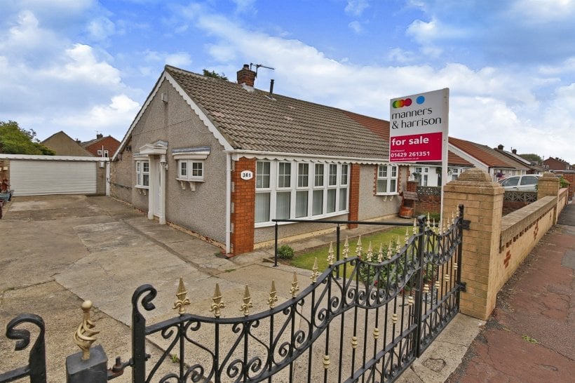 Catcote Road, Hartlepool 2 bedroom semidetached bungalow Manners