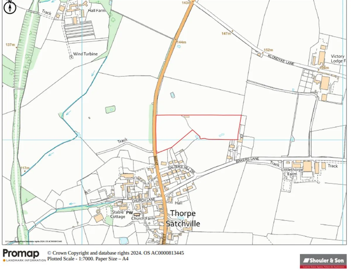 7.76 Acres of Land & Stables at Thorpe Satchville, Melton Mowbray