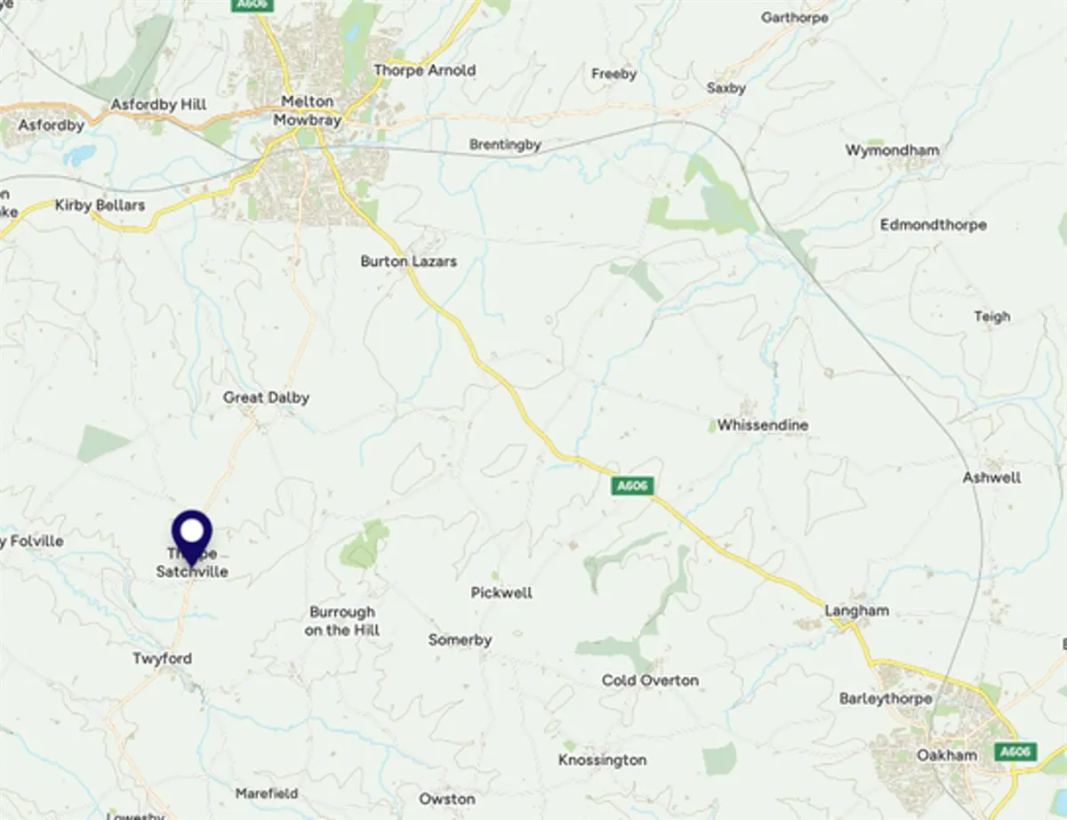7.76 Acres of Land & Stables at Thorpe Satchville, Melton Mowbray