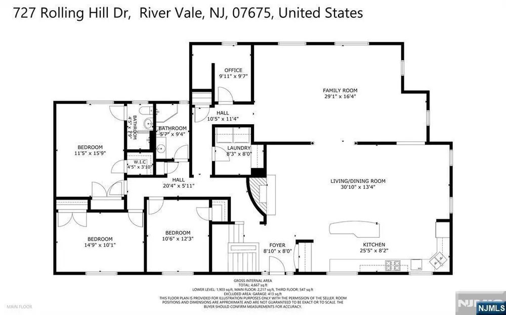 727 Rolling Hill Dr, River Vale, NJ 07675