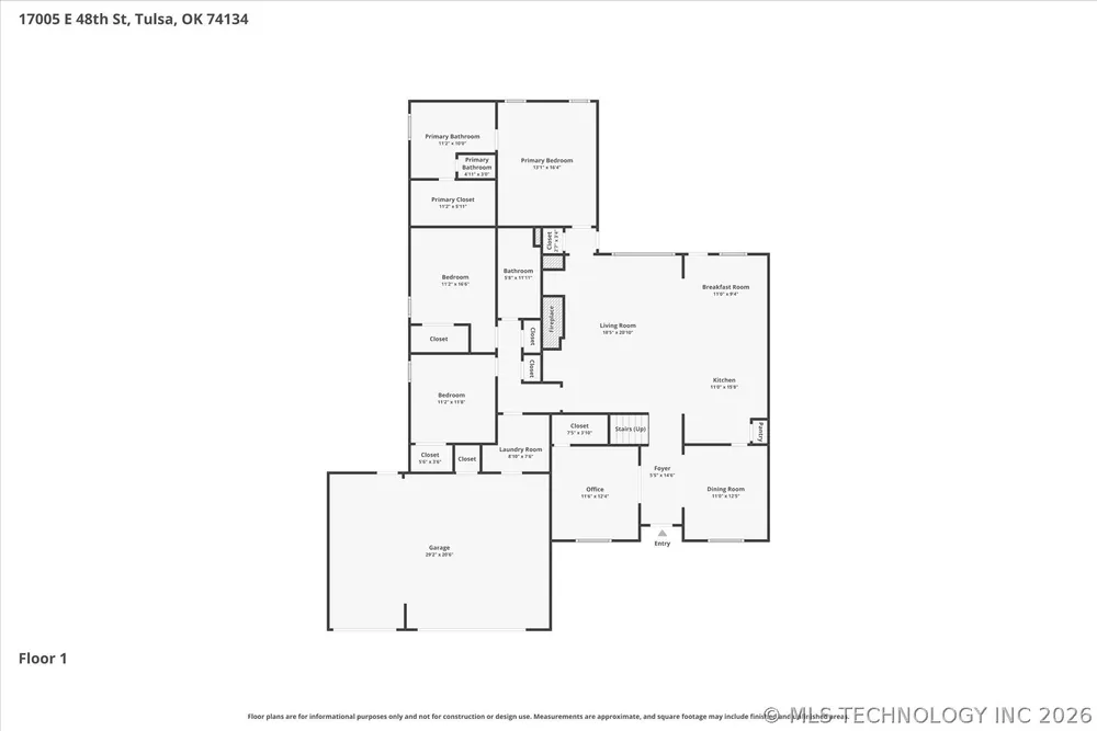 17005 E 48th St, Tulsa, OK 74134