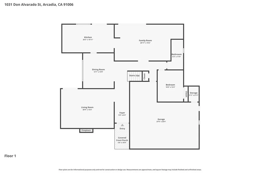 1031 Don Alvarado Street, Arcadia, CA 91006