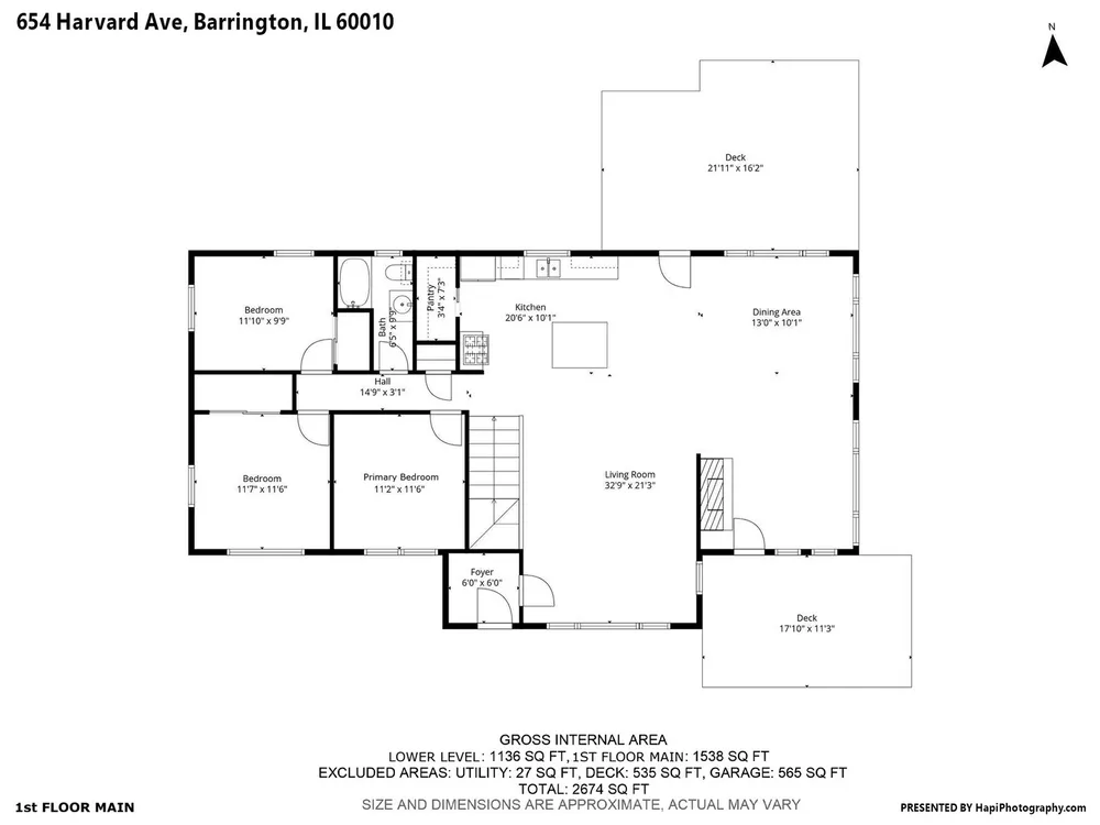654 Harvard Ave, Barrington, IL 60010
