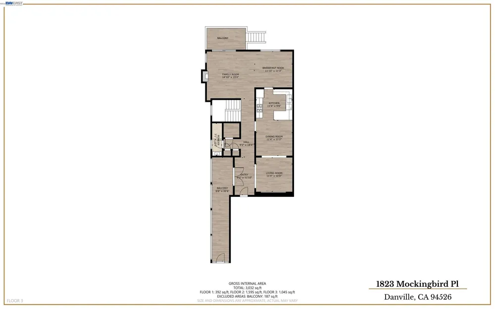 1823 Mockingbird Pl, Danville, CA 94526