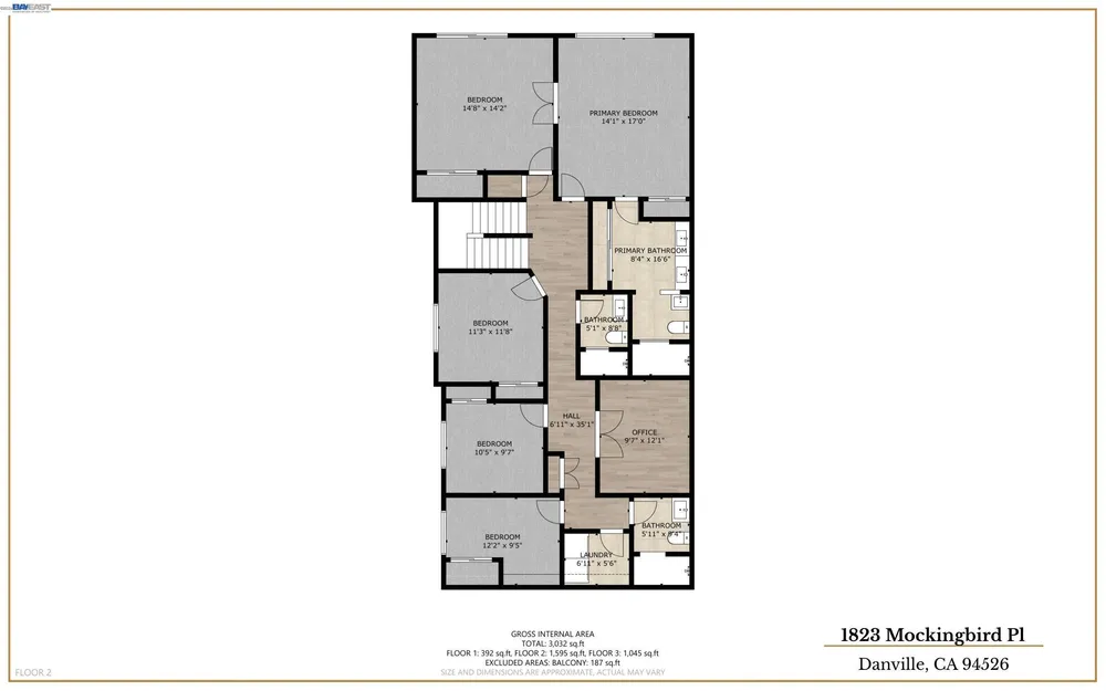 1823 Mockingbird Pl, Danville, CA 94526