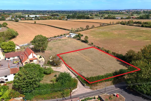 Agent's photo: 0.55-acre development site in Lower Henlade