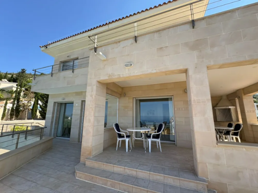 3 Bedroom villa with panoramic sea views + office room : Peyia, Paphos