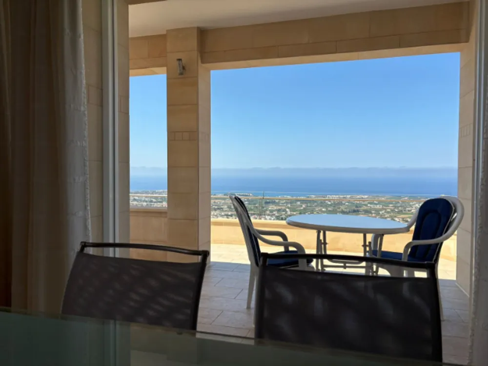 3 Bedroom villa with panoramic sea views + office room : Peyia, Paphos