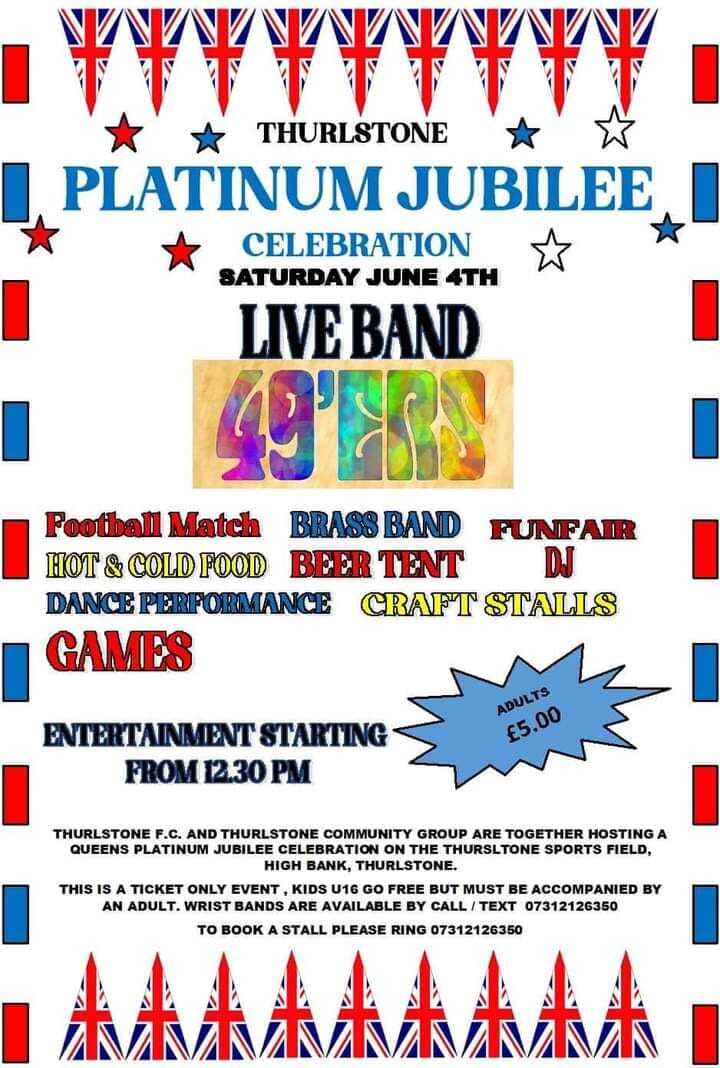 thurlstone platinum jubilee party