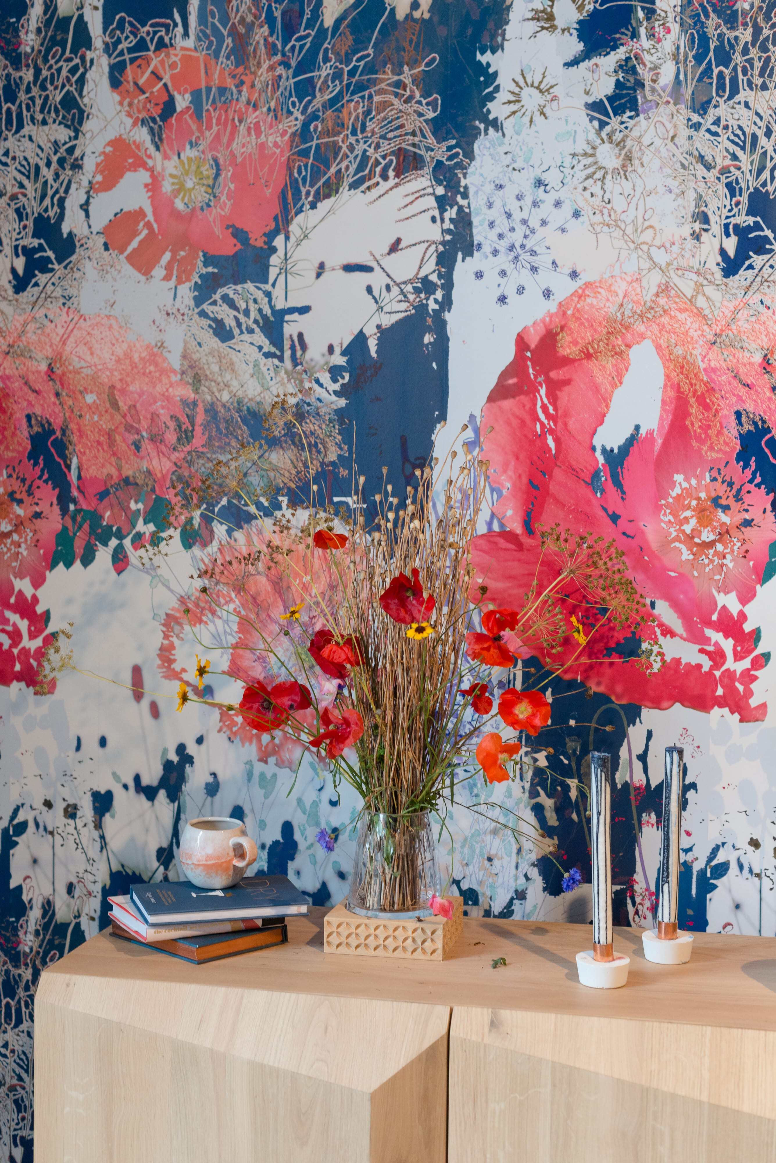 Mairi Helena Poppy Cloud Wallpaper