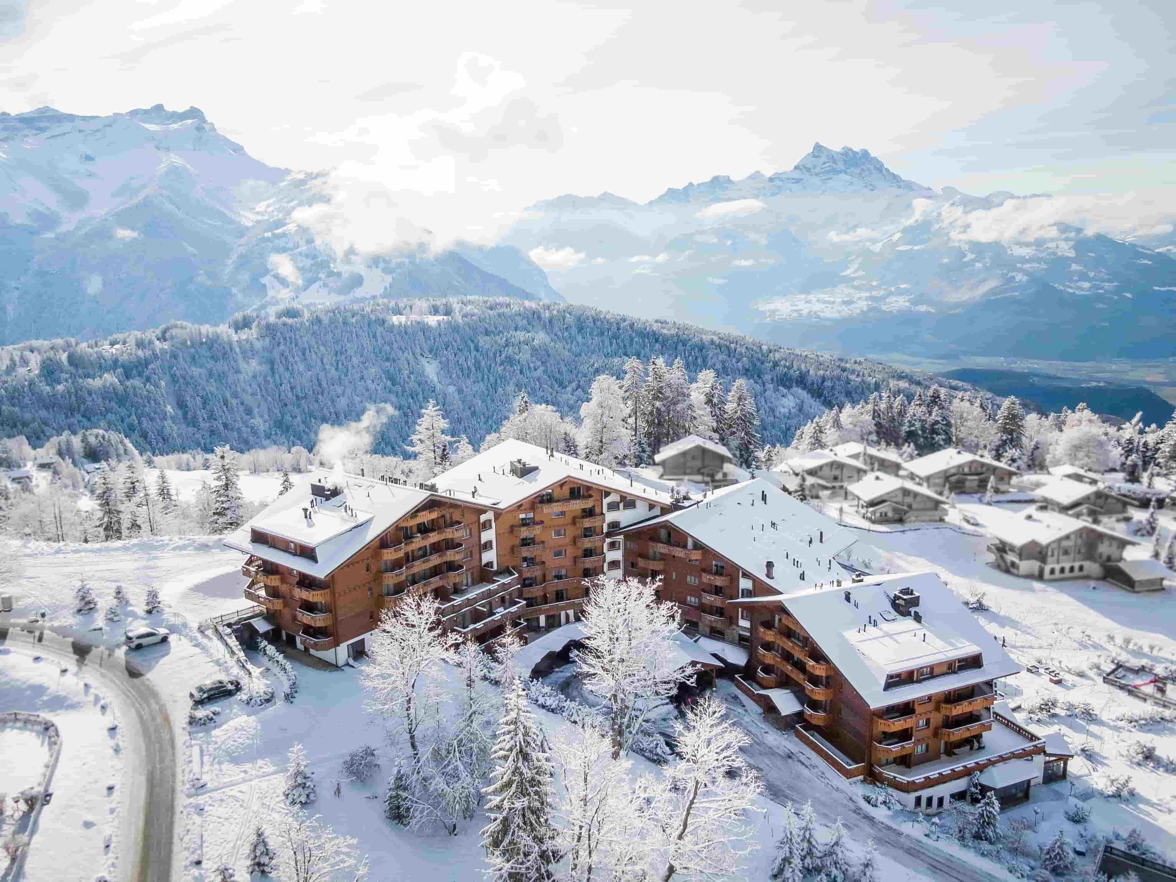 Swiss ski chalets