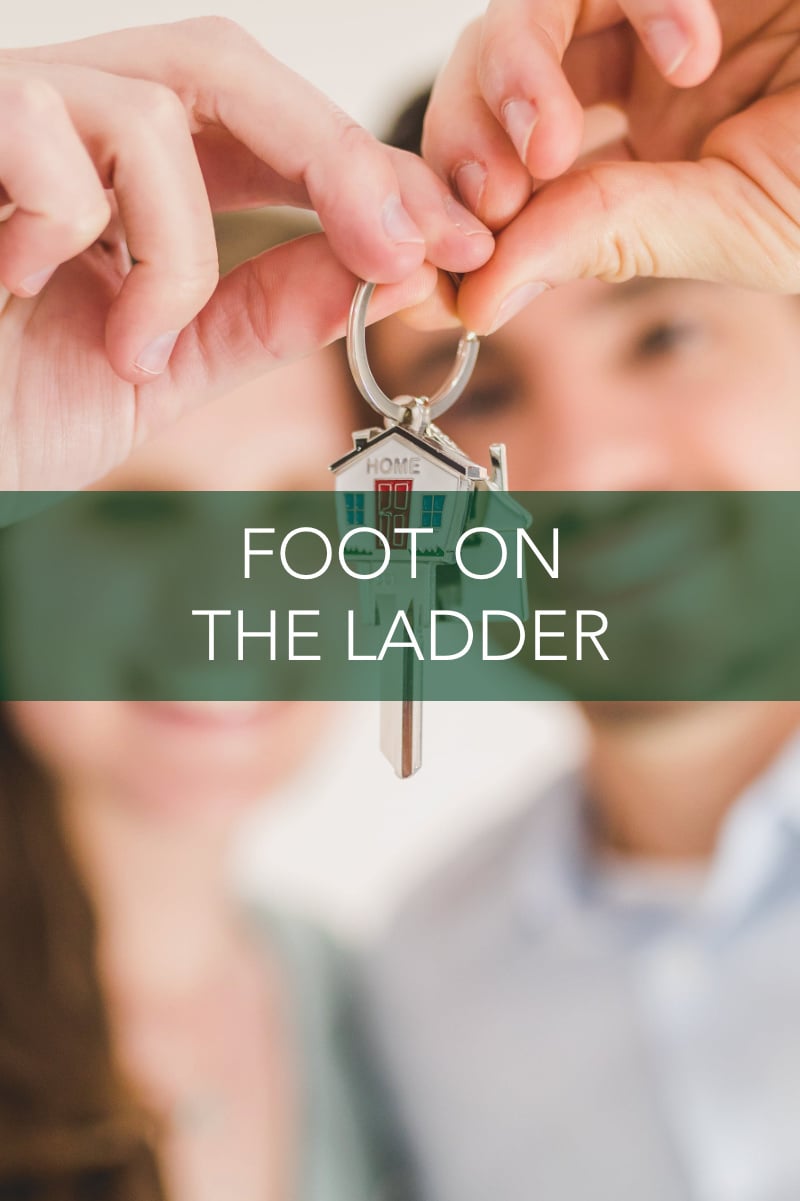 Foot on the ladder
