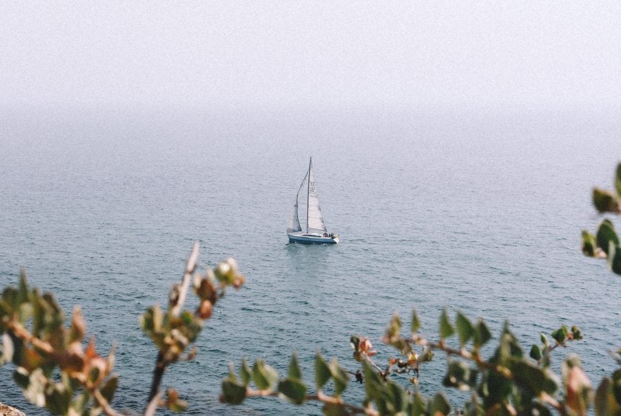 boat out at sea