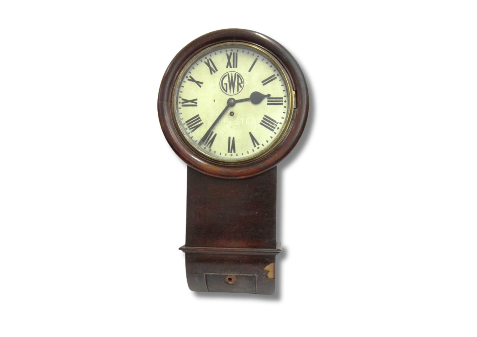 A Great Western Railway Drop-Dial Wall Clock
