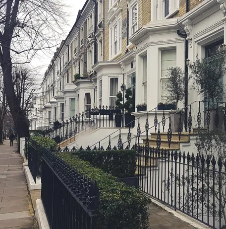 Image of a row of London properties