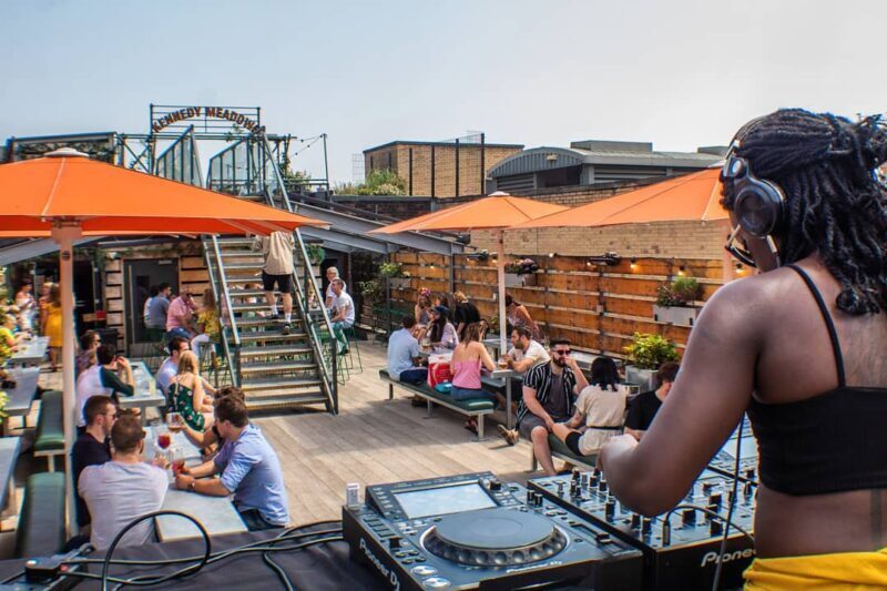 Headrow house rooftop beer garden