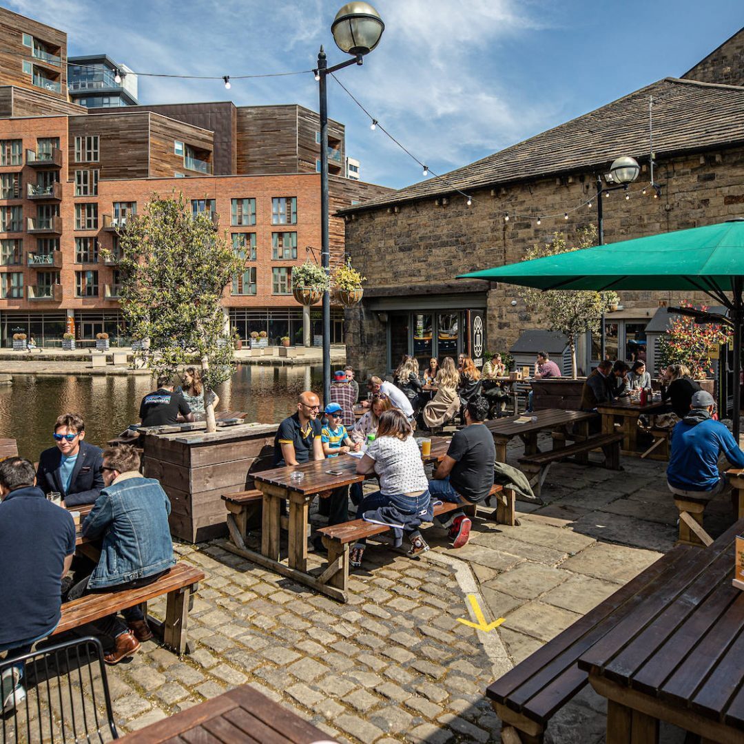 Water lane boathouse beer garden