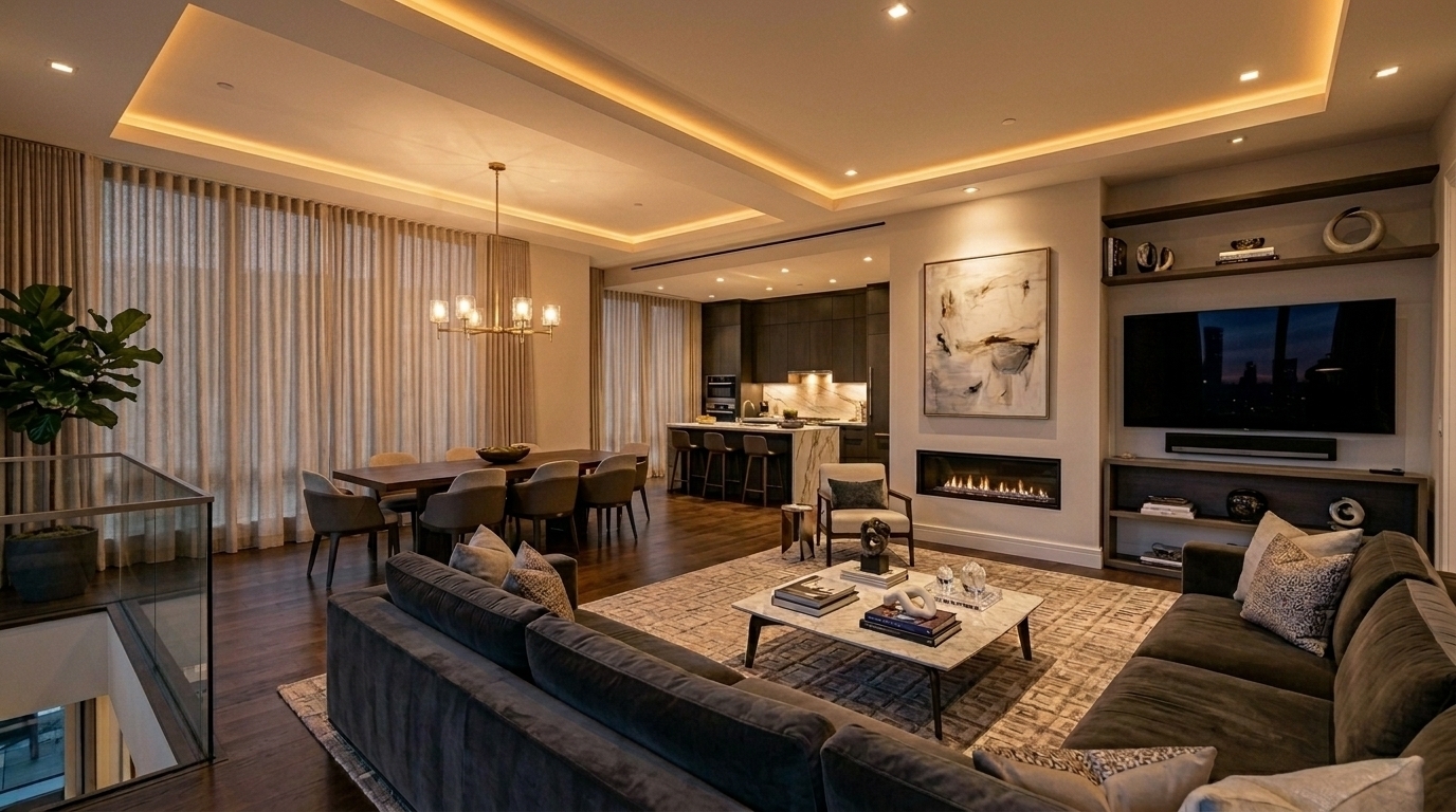 high end apartment interior