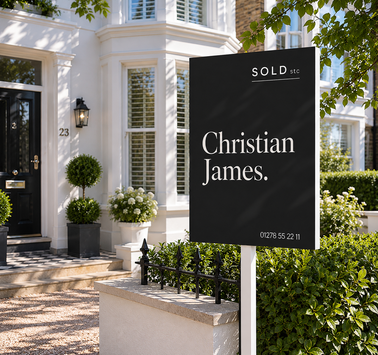 Christian James Sold Sign