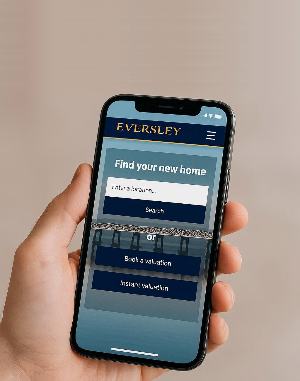 mobile phone preview of website