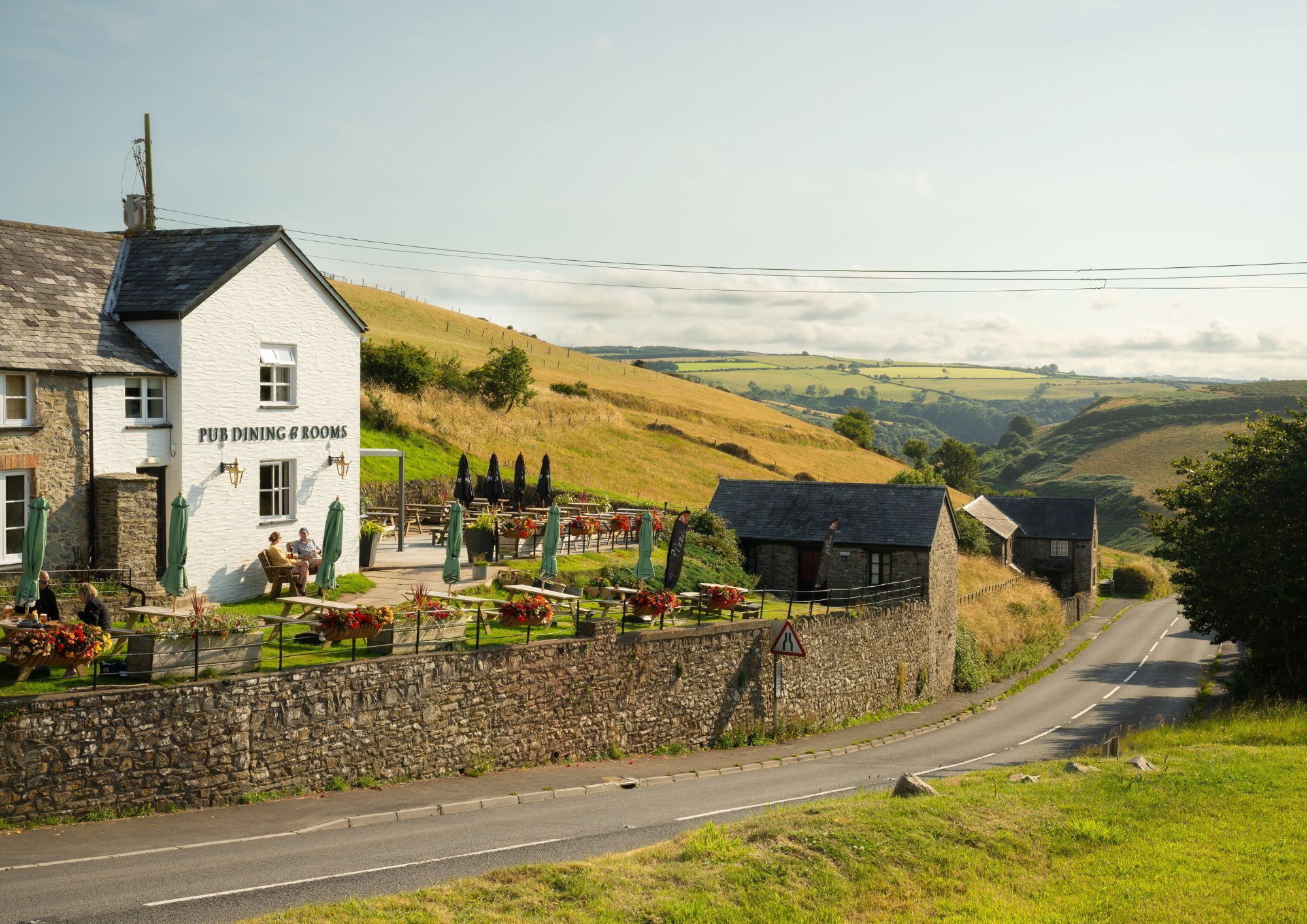 White country pub in a rural location