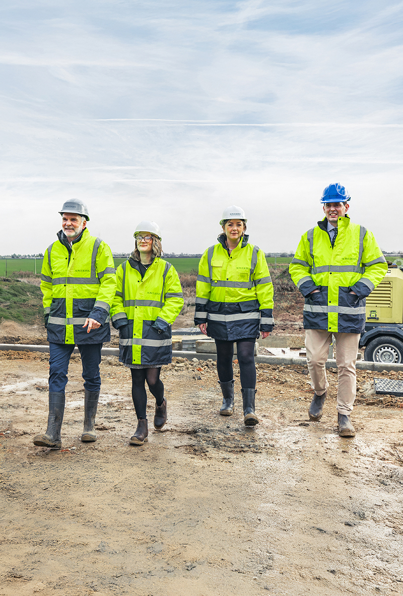 New homes team on site