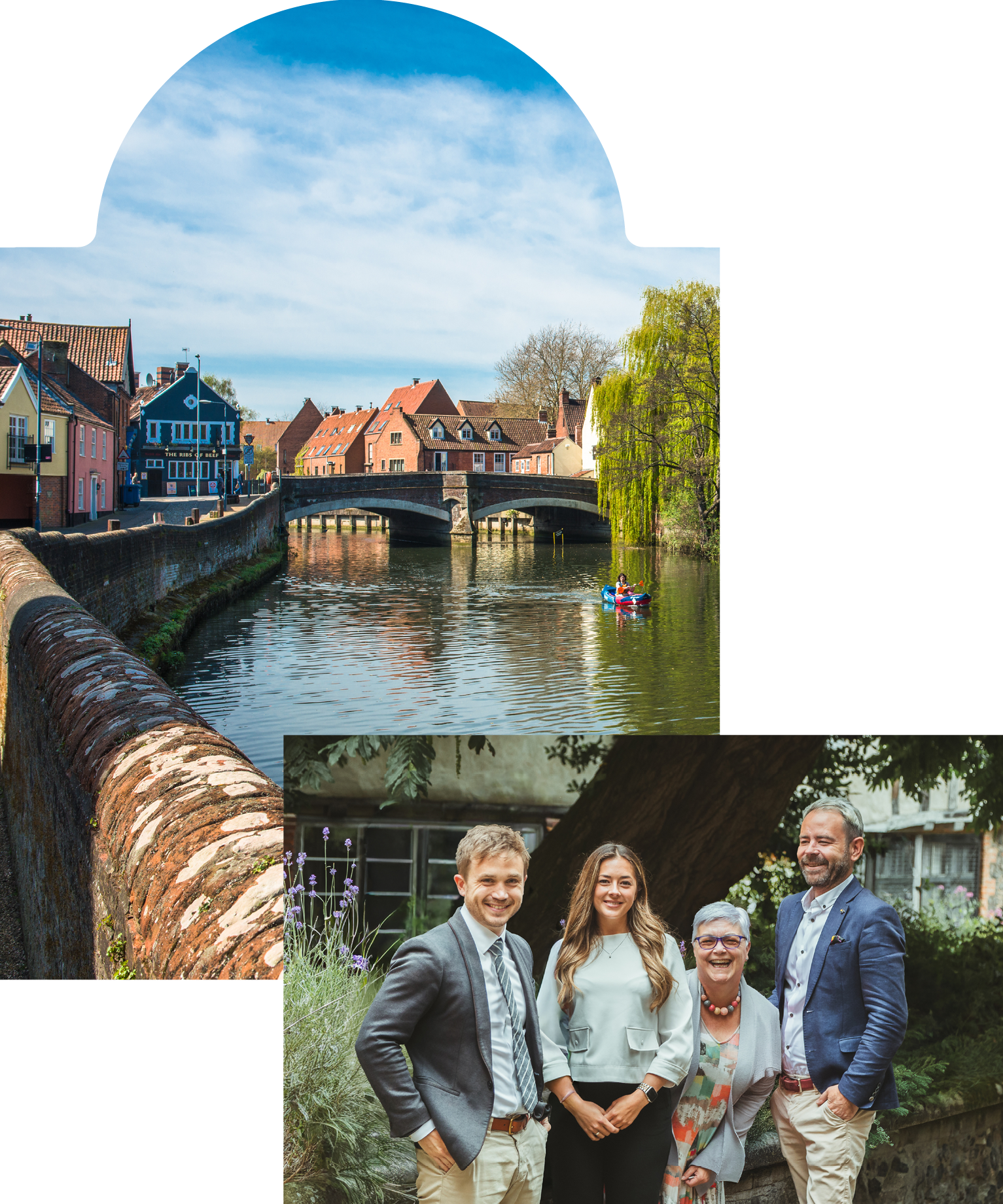 Norwich scene and the Sowerbys Norwich team