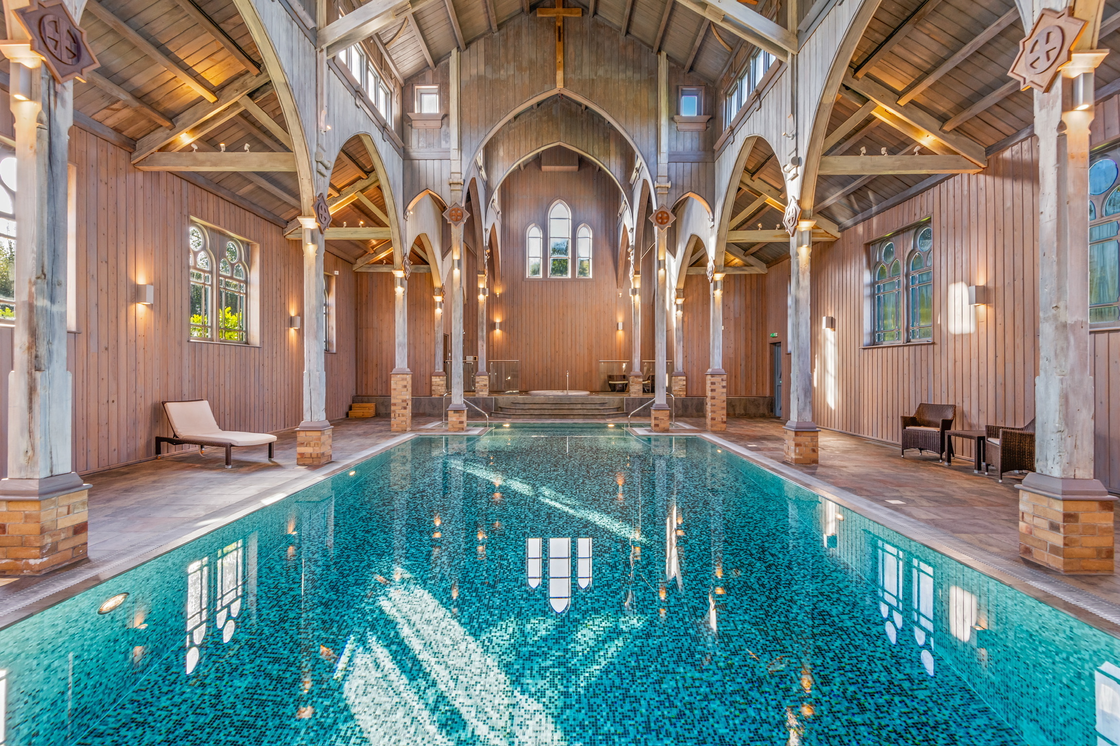 Swimming Pool in an converted chapel 