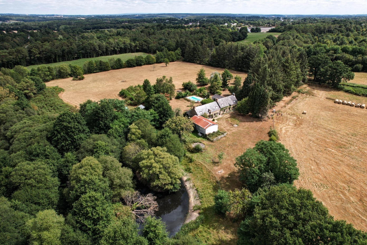 Homes with acres of land