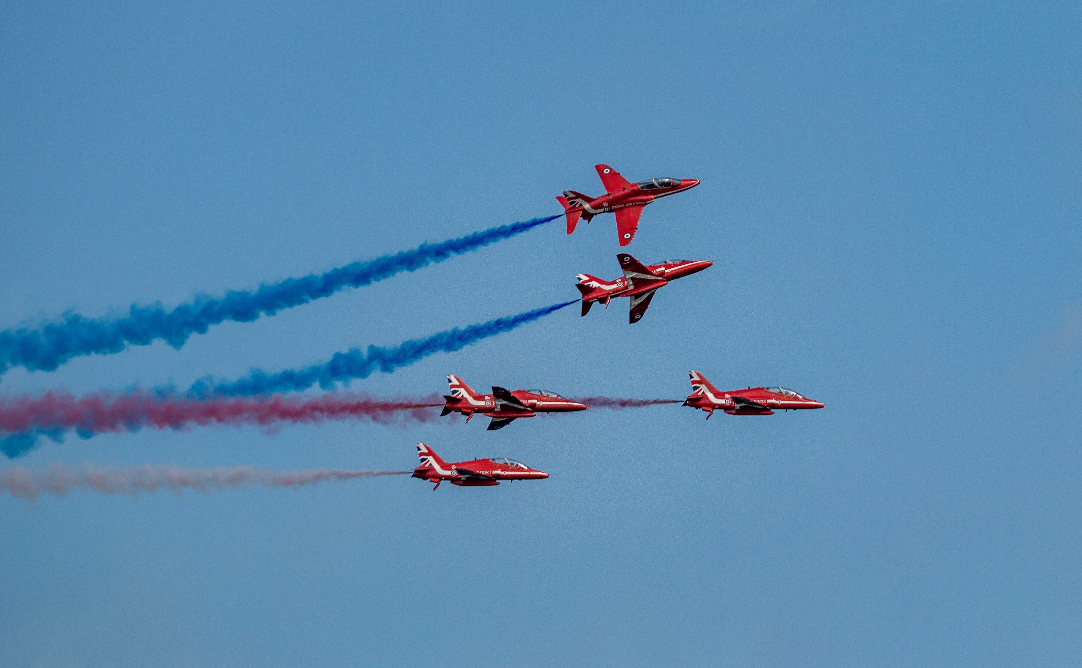Red Arrows at Torbay Airshow in Paignton