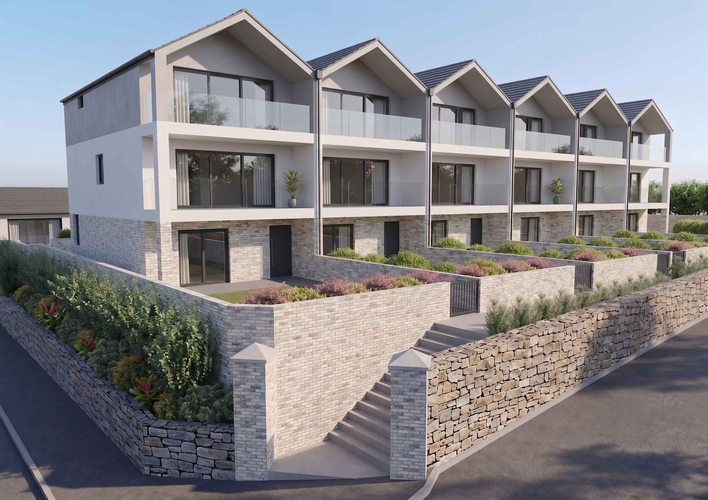 CGI of Roundham Mews collection of homes in Goodrington, Paignton