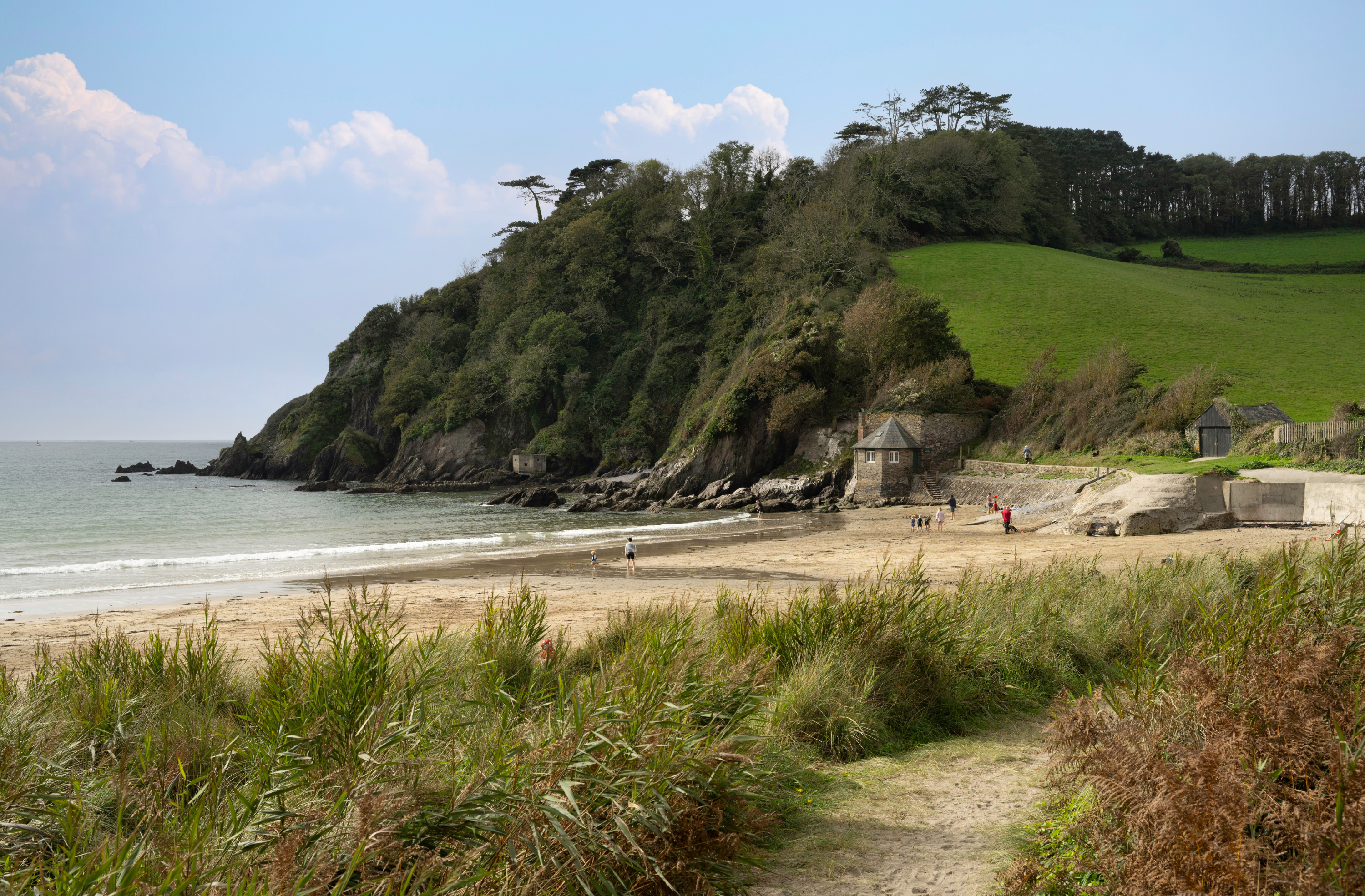 Mothecombe Beach near Yealmpton in South Devon