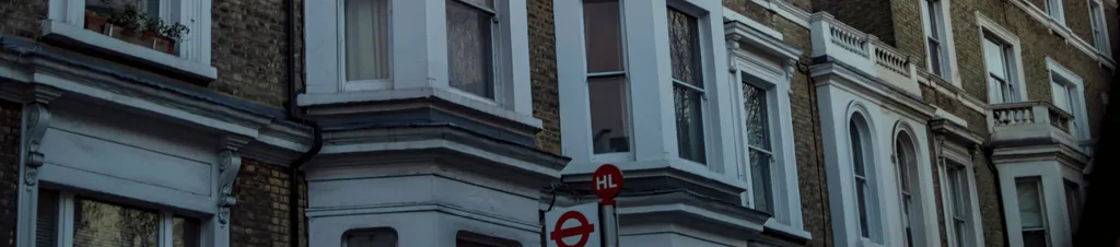 Banner image of a residential street in London